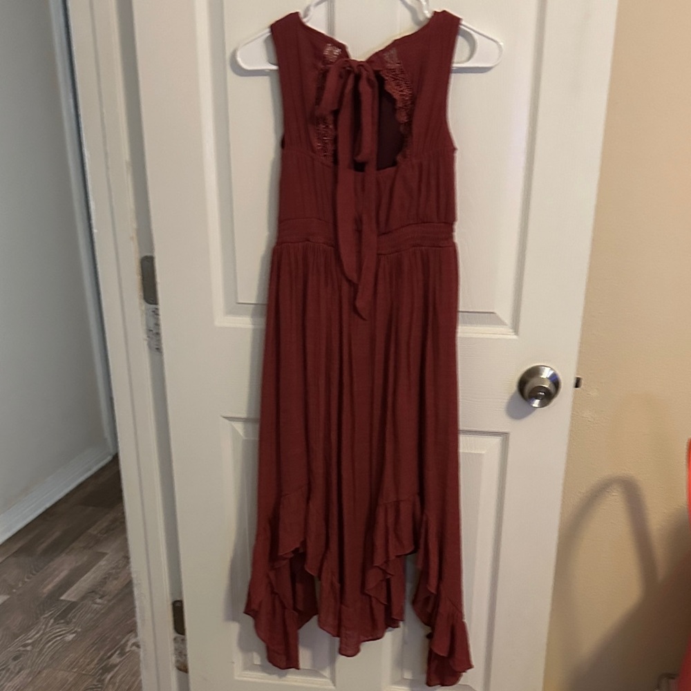 Elegant Rust Maxi Dress